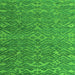 Square Abstract Green Modern Rug, abs4886grn