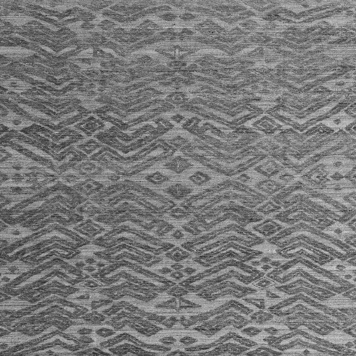 Square Machine Washable Abstract Gray Modern Rug, wshabs4886gry