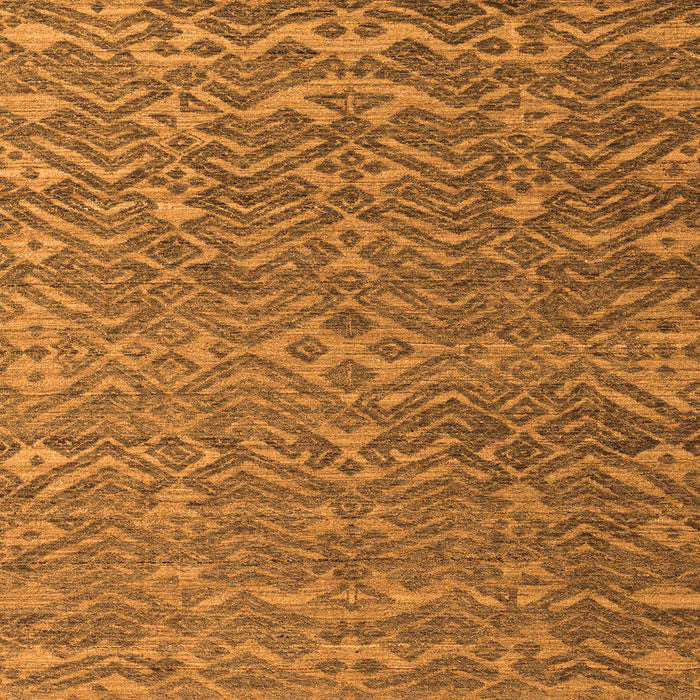 Square Abstract Orange Modern Rug, abs4886org