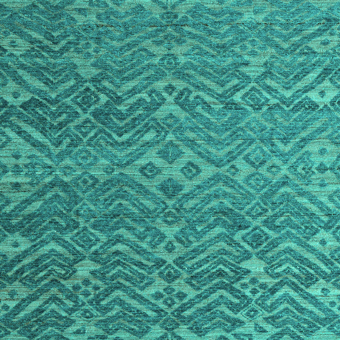 Machine Washable Abstract Turquoise Modern Area Rugs, wshabs4886turq