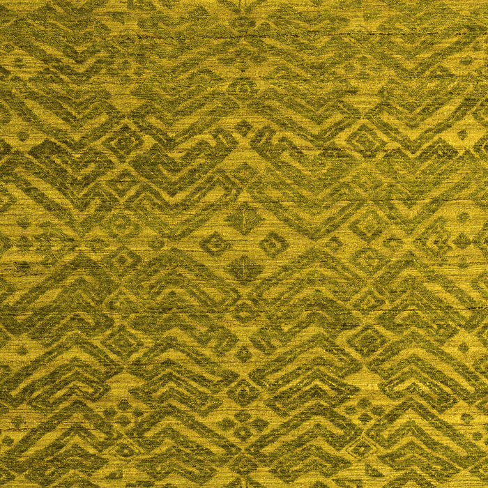 Machine Washable Abstract Yellow Modern Rug, wshabs4886yw
