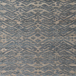 Square Abstract Gunmetal Gray Modern Rug, abs4886