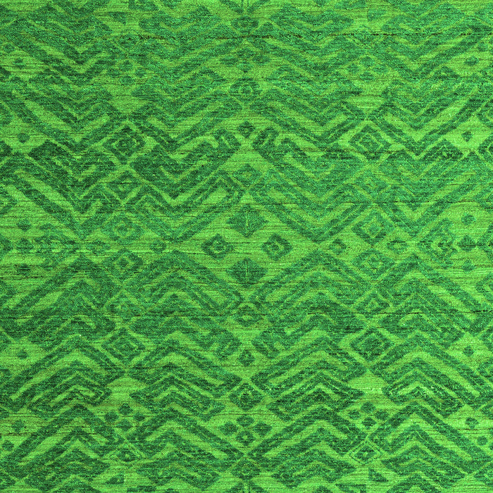 Machine Washable Abstract Green Modern Area Rugs, wshabs4886grn