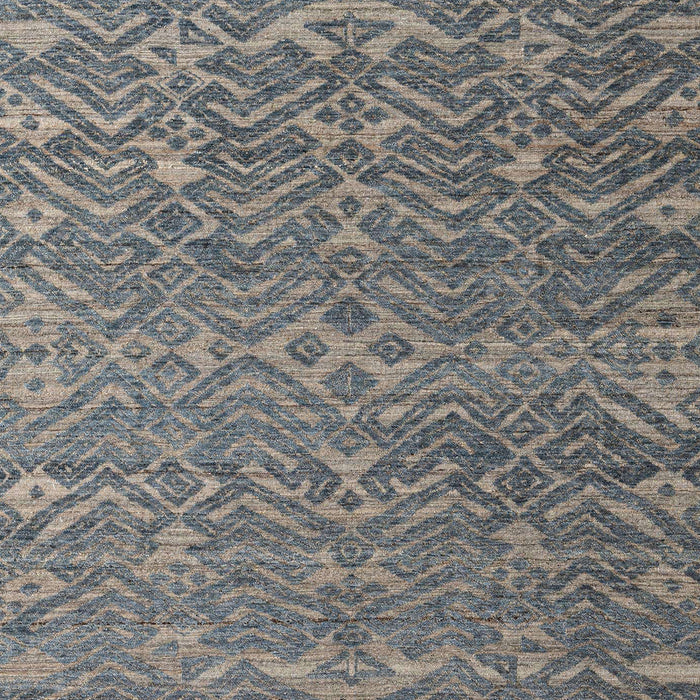 Abstract Gunmetal Gray Modern Rug, abs4886