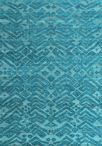 Abstract Light Blue Modern Rug, abs4886lblu