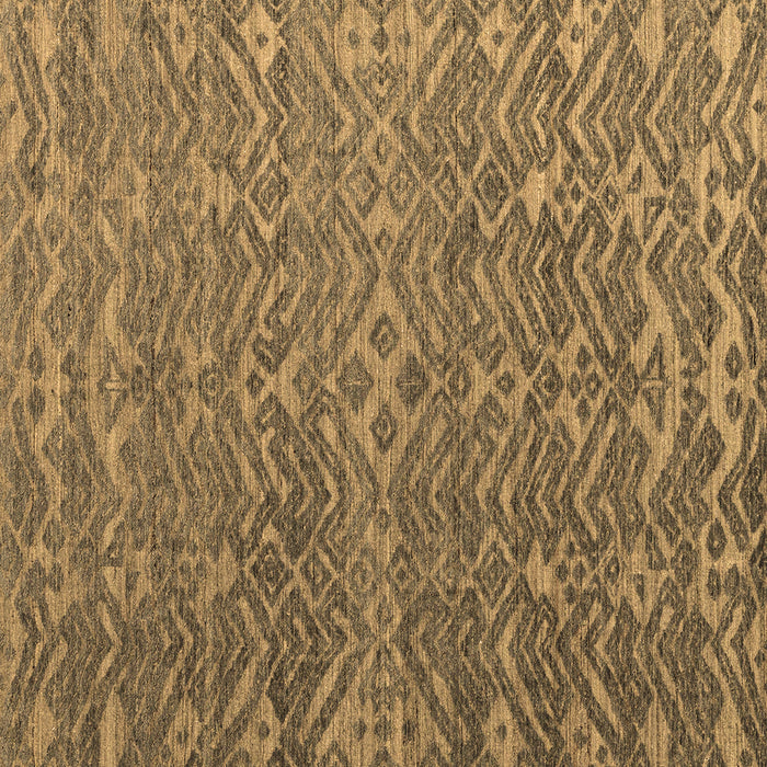 Square Abstract Brown Modern Rug, abs4886brn