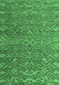 Abstract Emerald Green Modern Rug, abs4886emgrn