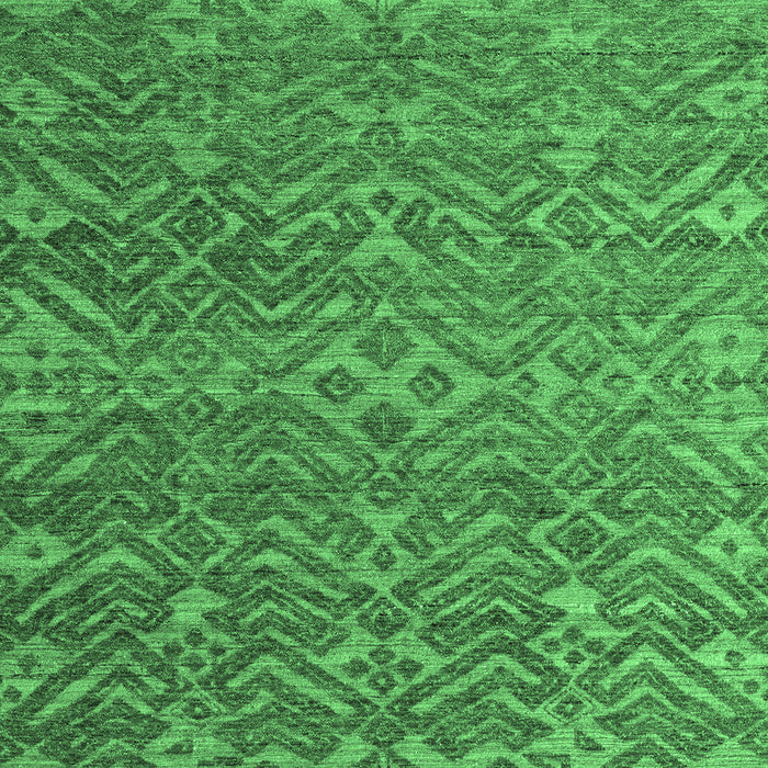 Abstract Emerald Green Modern Rug, abs4886emgrn