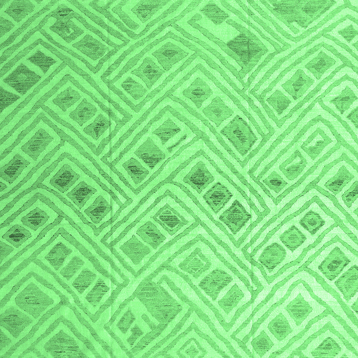 Machine Washable Abstract Emerald Green Modern Area Rugs, wshabs4887emgrn