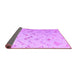 Sideview of Abstract Purple Modern Rug, abs4887pur