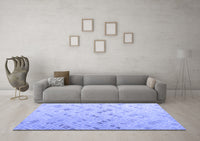 Machine Washable Abstract Blue Modern Rug, wshabs4887blu