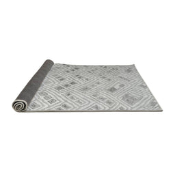 Sideview of Abstract Gray Modern Rug, abs4887gry