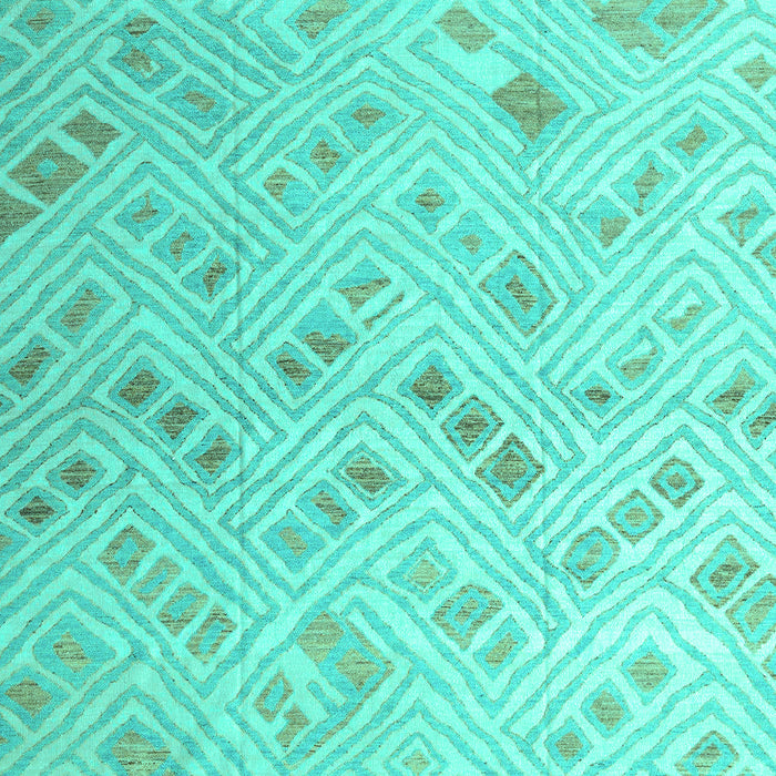 Machine Washable Abstract Turquoise Modern Area Rugs, wshabs4887turq
