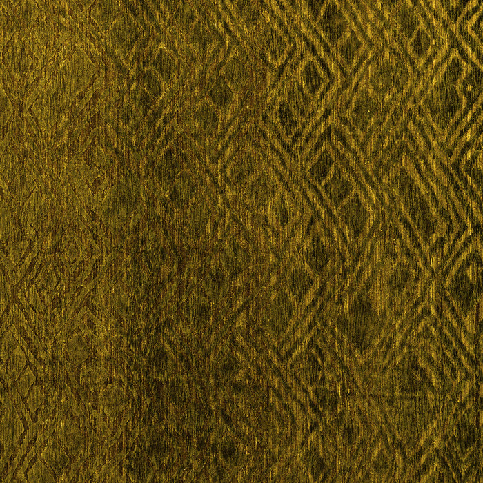 Square Abstract Yellow Modern Rug, abs4888yw