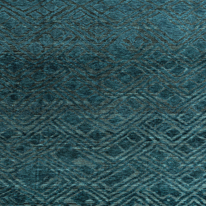 Square Abstract Light Blue Modern Rug, abs4888lblu