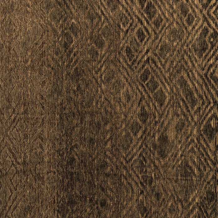 Square Machine Washable Abstract Brown Modern Rug, wshabs4888brn