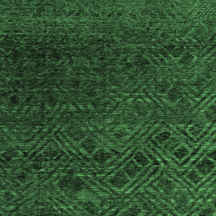 Machine Washable Abstract Emerald Green Modern Area Rugs, wshabs4888emgrn