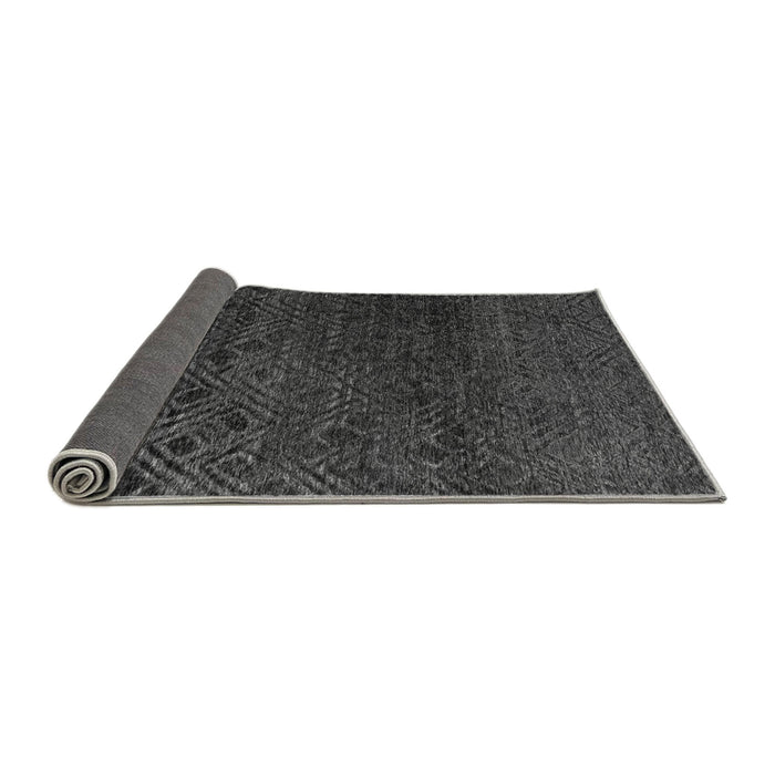 Sideview of Abstract Gray Modern Rug, abs4888gry