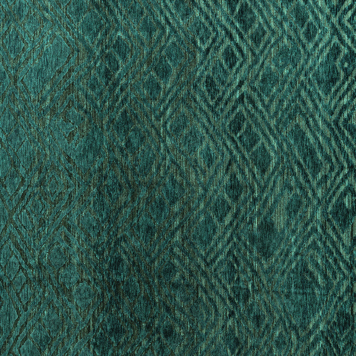 Square Abstract Turquoise Modern Rug, abs4888turq