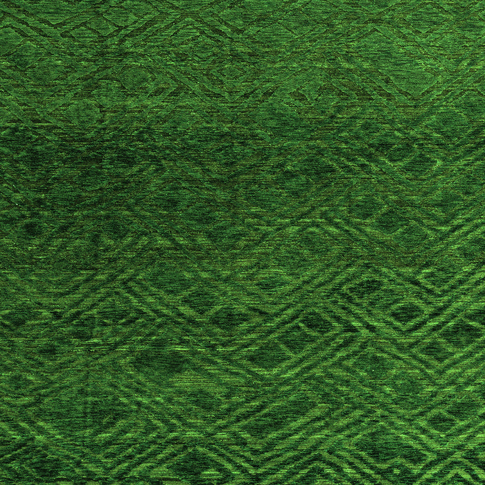 Square Abstract Green Modern Rug, abs4888grn