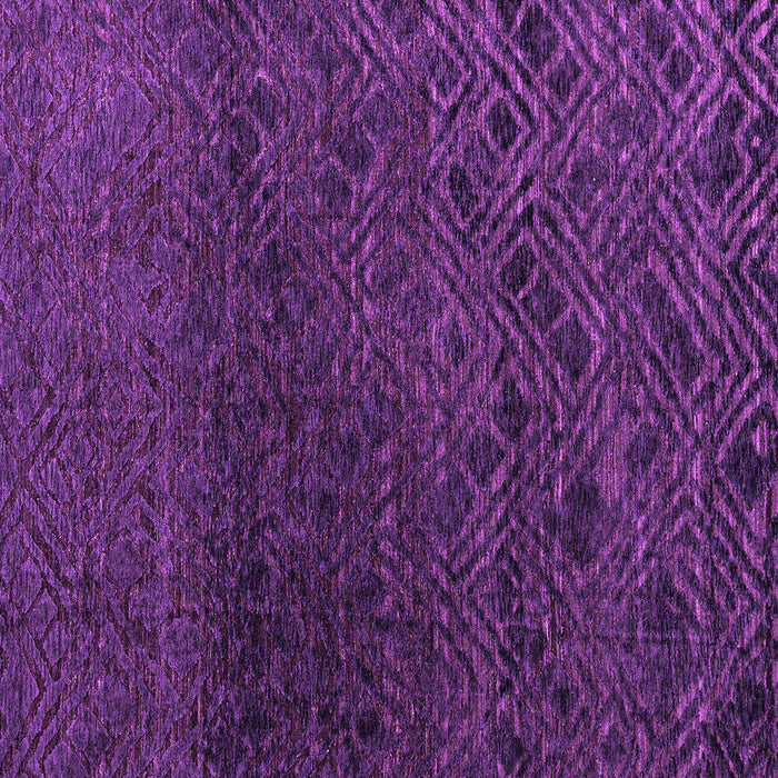Square Machine Washable Abstract Purple Modern Area Rugs, wshabs4888pur
