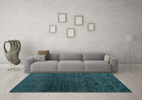 Machine Washable Abstract Light Blue Modern Rug, wshabs4888lblu