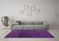 Machine Washable Abstract Purple Modern Rug, wshabs4888pur