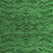 Square Abstract Emerald Green Modern Rug, abs4889emgrn