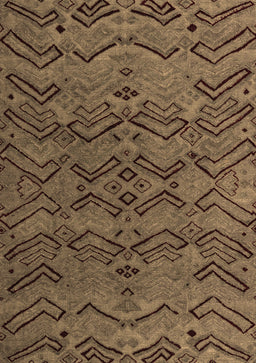 Abstract Brown Modern Rug, abs4889brn
