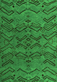 Abstract Green Modern Rug, abs4889grn