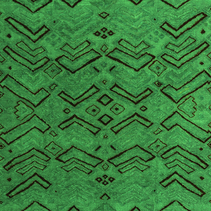 Abstract Green Modern Rug, abs4889grn
