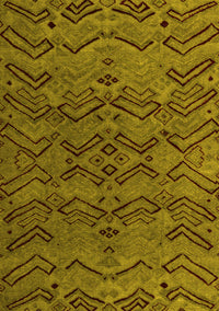 Abstract Yellow Modern Rug, abs4889yw