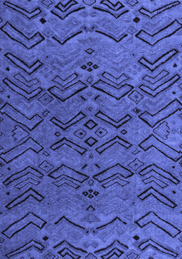 Abstract Blue Modern Rug, abs4889blu