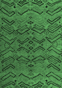 Abstract Emerald Green Modern Rug, abs4889emgrn