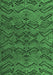 Machine Washable Abstract Emerald Green Modern Area Rugs, wshabs4889emgrn