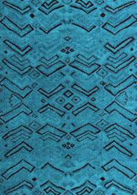 Abstract Light Blue Modern Rug, abs4889lblu