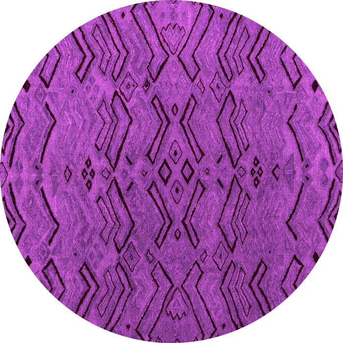 Round Abstract Pink Modern Rug, abs4889pnk