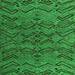 Square Abstract Green Modern Rug, abs4889grn