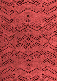 Abstract Red Modern Rug, abs4889red