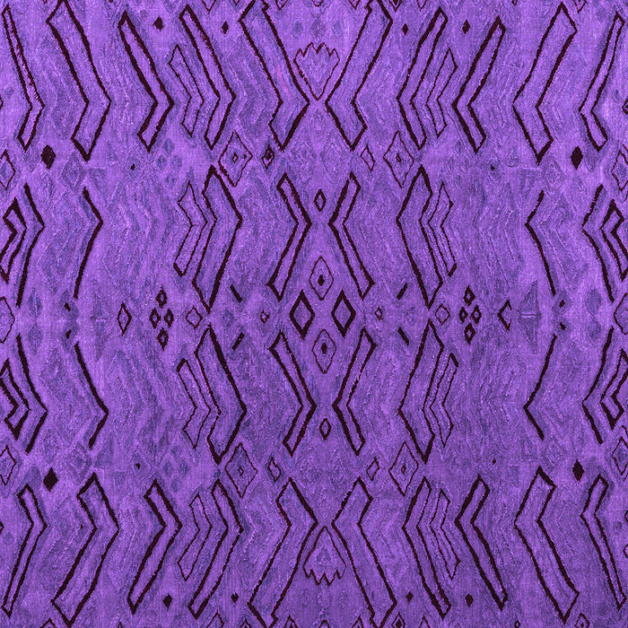 Square Abstract Purple Modern Rug, abs4889pur
