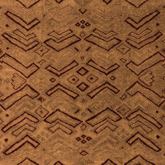 Machine Washable Abstract Orange Modern Area Rugs, wshabs4889org