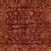 Square Machine Washable Abstract Red Rug, wshabs488