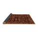 Sideview of Abstract Brown Modern Rug, abs488brn