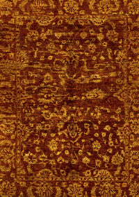 Abstract Yellow Modern Rug, abs488yw