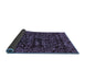 Sideview of Abstract Blue Modern Rug, abs488blu