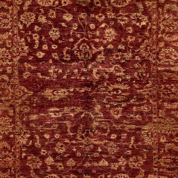 Machine Washable Abstract Red Rug, wshabs488