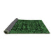 Sideview of Abstract Emerald Green Modern Rug, abs488emgrn