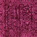 Square Abstract Pink Modern Rug, abs488pnk