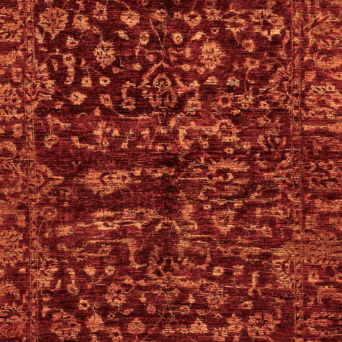 Machine Washable Abstract Orange Modern Area Rugs, wshabs488org