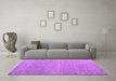 Machine Washable Abstract Purple Modern Area Rugs in a Living Room, wshabs4890pur